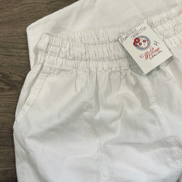 NWT White soft cotton Beachwear Pants - Picture 4 of 4